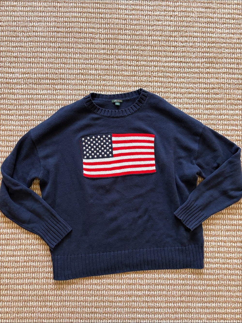 wild fable Navy American Flag Sweater